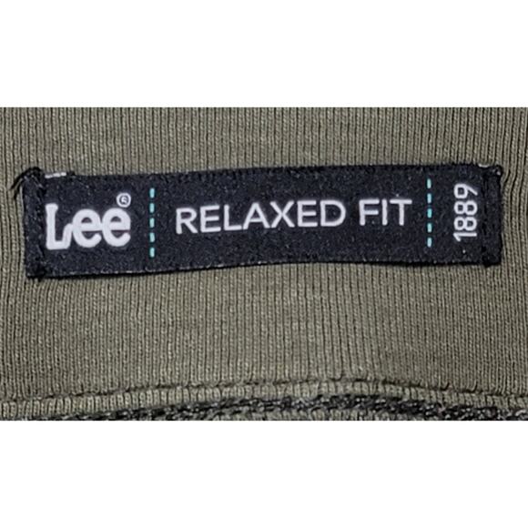 Lee Green Relaxed Fit Cropped Cargo Pants Medium Lightweight Soft Stretch Pocket - Picture 6 of 6